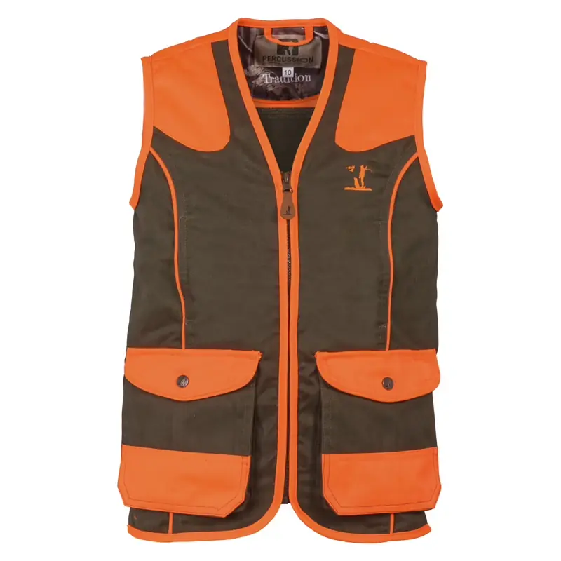 Percussion Tradition Signalweste für Kinder Khaki/Orange Preisknaller