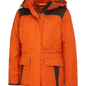 Sichere Zahlung Rascher Signal-Lodenjacke Damen orange