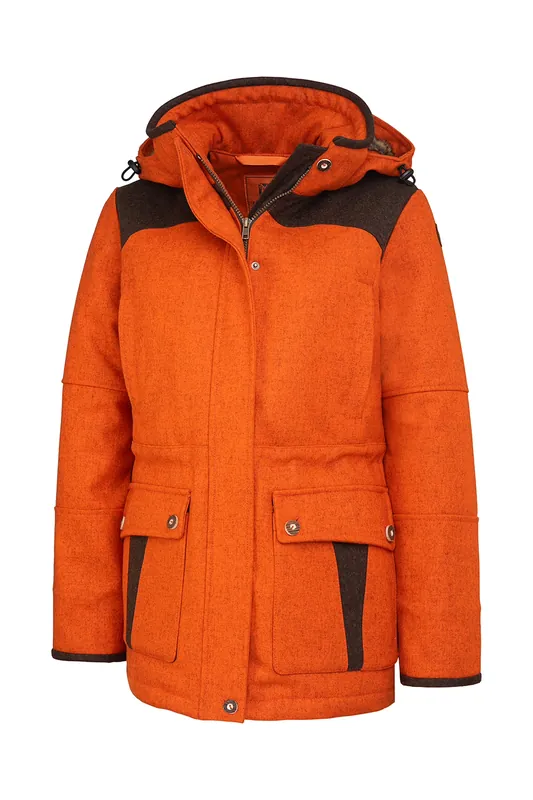 Sichere Zahlung Rascher Signal-Lodenjacke Damen orange