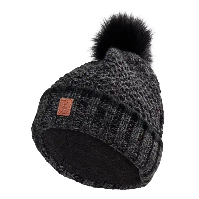 Deerhunter Lady Strickmütze mit Fleecefutter schwarz Online Kaufen