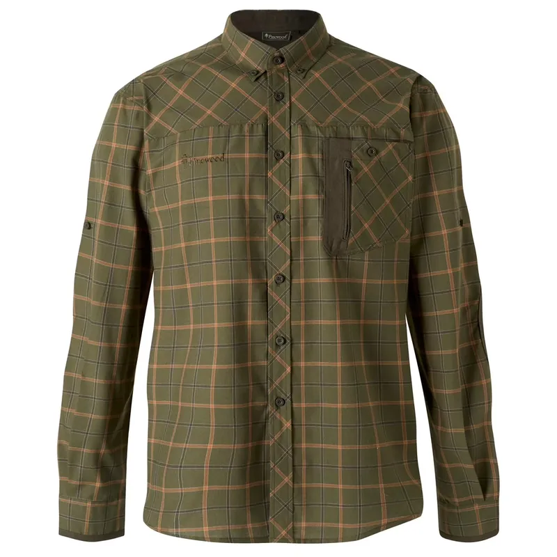 Must-Have Pinewood Wolf Hemd Green Terracotta