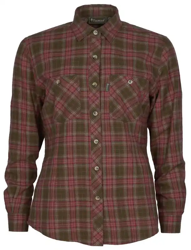 Geprüft Pinewood Felicia Flanellbluse Damen