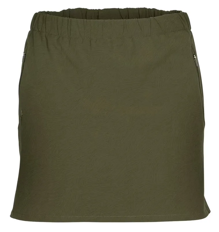 Pinewood Everyday Travel Topographic Damen Rock Skort Grün Aktuell