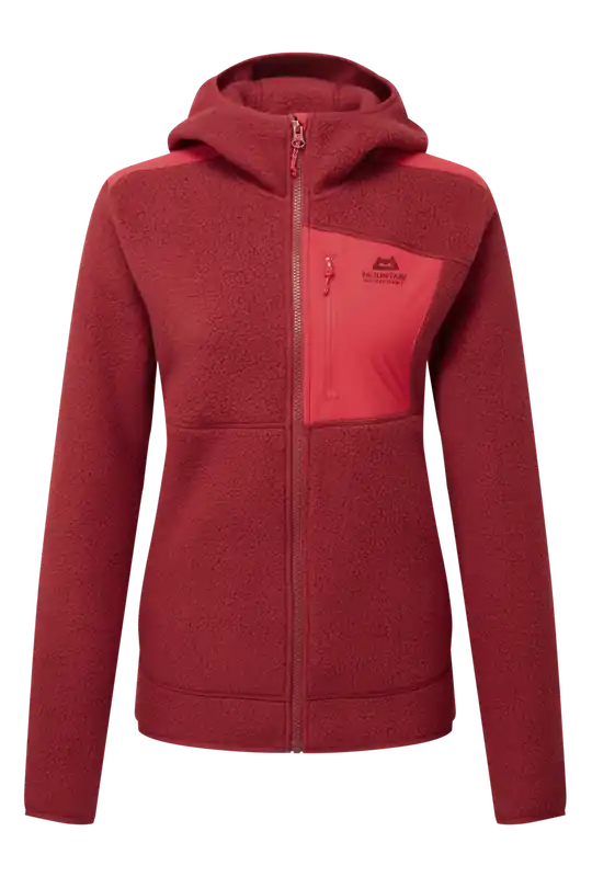 Billig Highpile Hooded Wmns Jacket