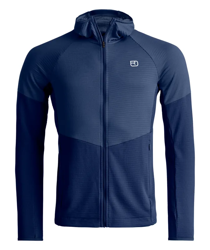 FLEECE LIGHT GRID HOODY M Letzte Chance