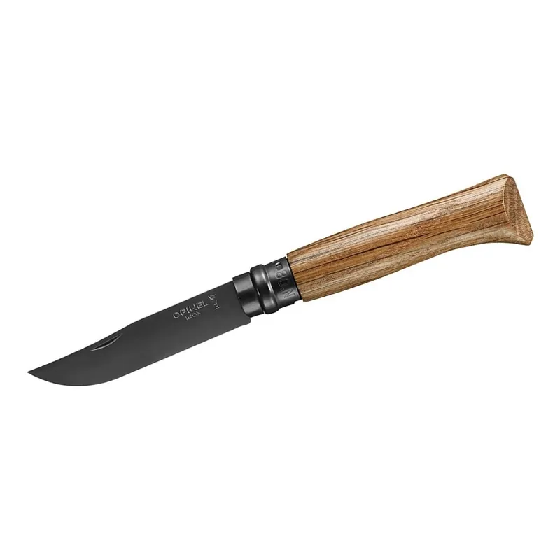 Opinel 8, BLACK OAK Zertifiziert