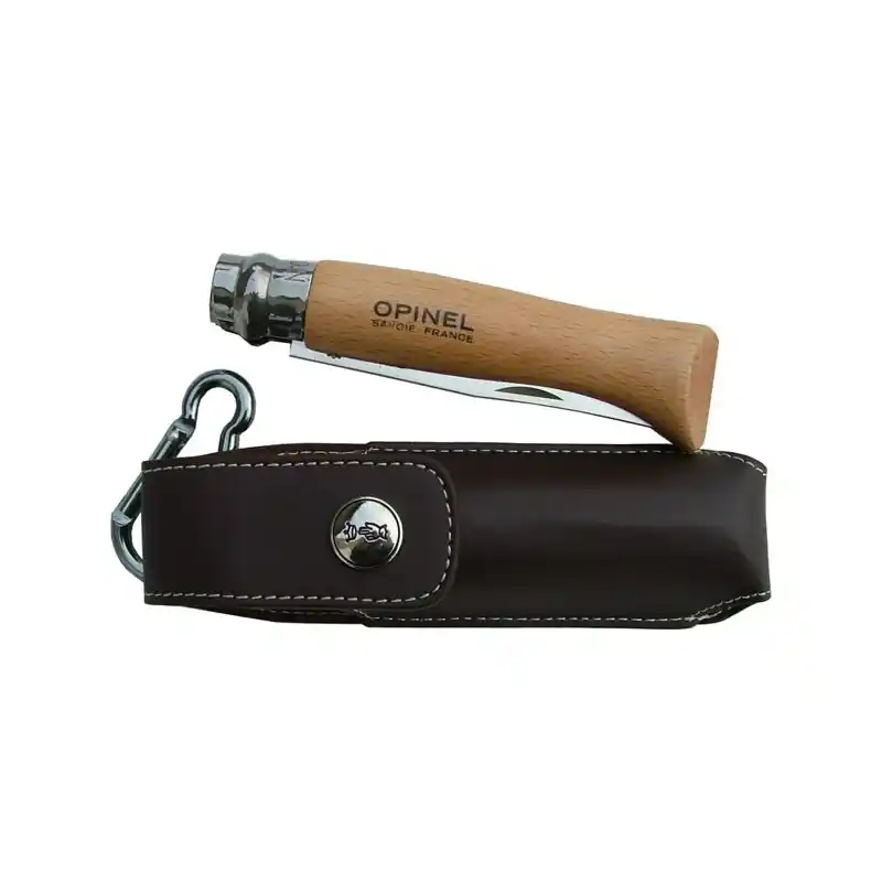 Heißes Angebot Opinel N°8 Messer mit Lederscheide