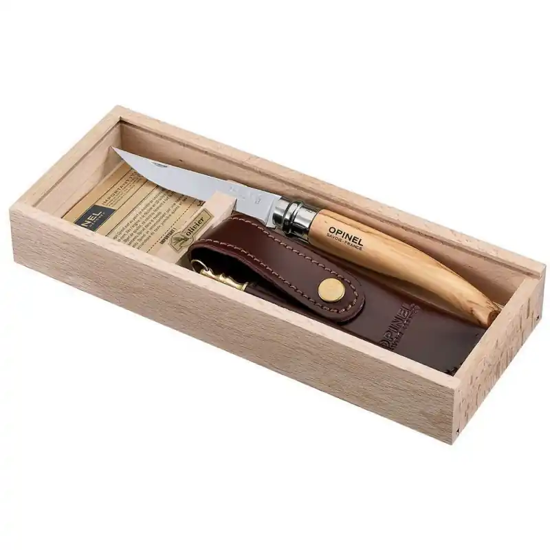 Opinel Federmäppchen spitz zulaufende Edelstahlklinge Geprüft