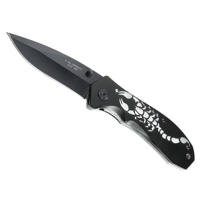 Sonderangebot Couteau Herbertz Alu Noir Décoré