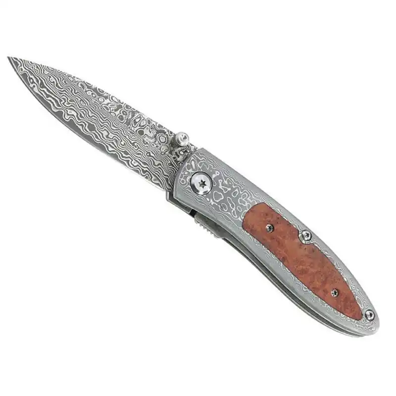 Couteau Herbertz Bois de Racine 9 cm Damas Inox Begrenztes Angebot