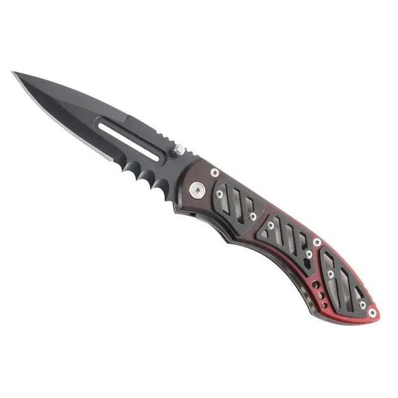 Couteau Metal Noir/Rouge Günstig