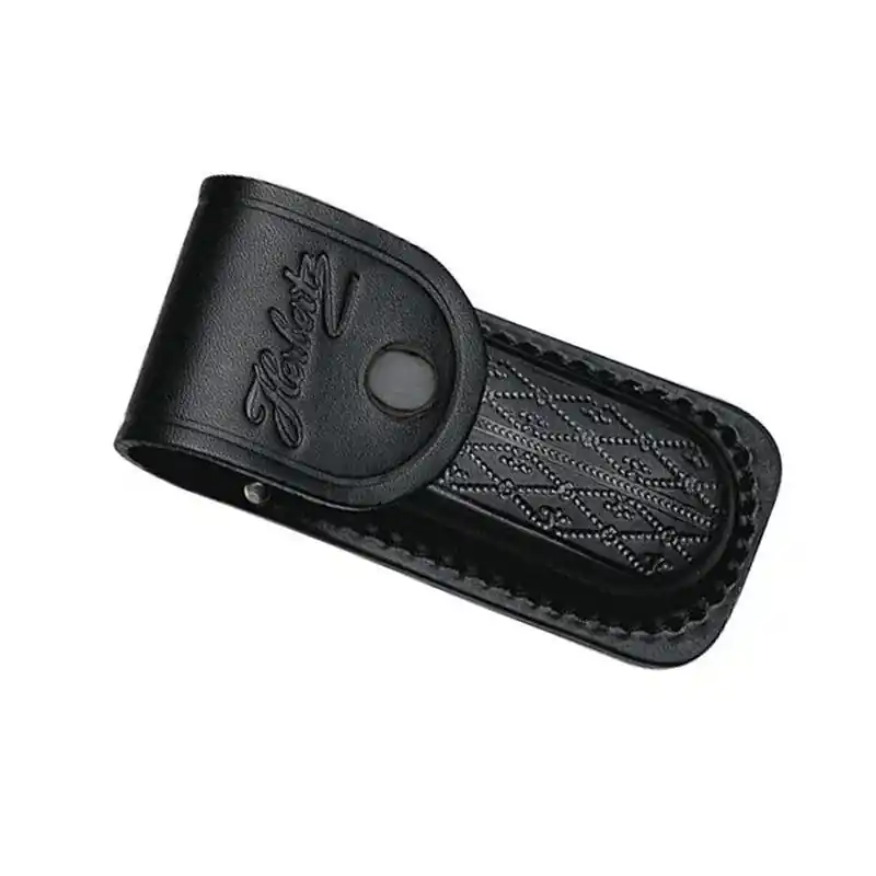Billig Etui Herbertz Cuir Noir 13 cm