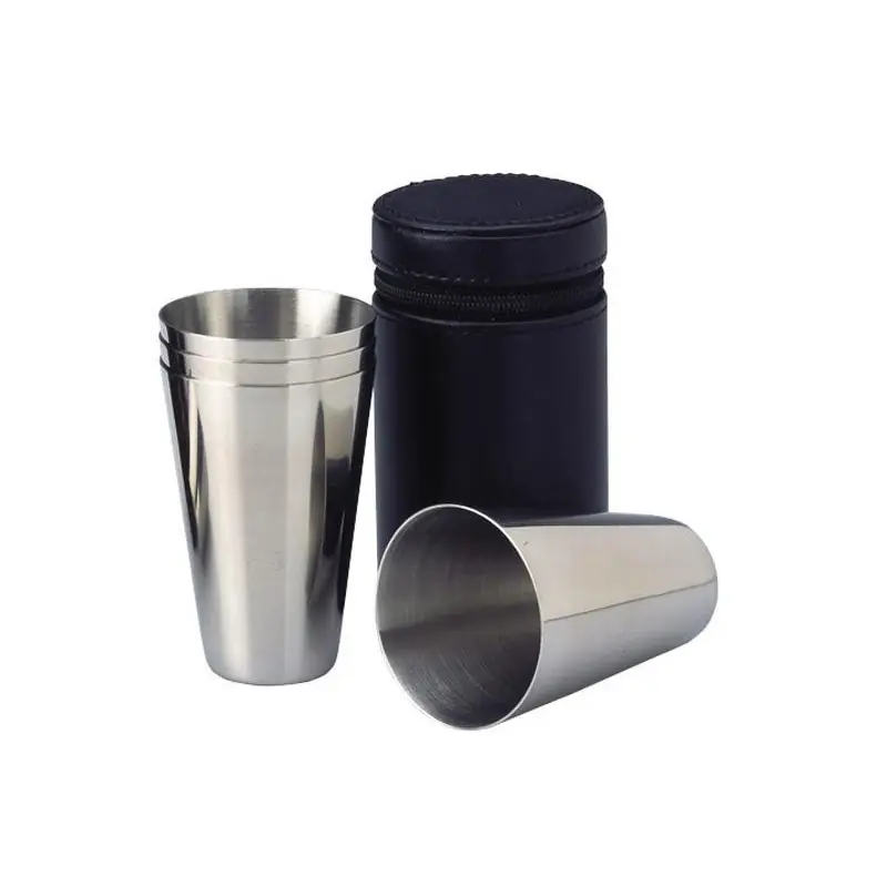 Set 4 gobelets inox 80 ml avec étui Günstig