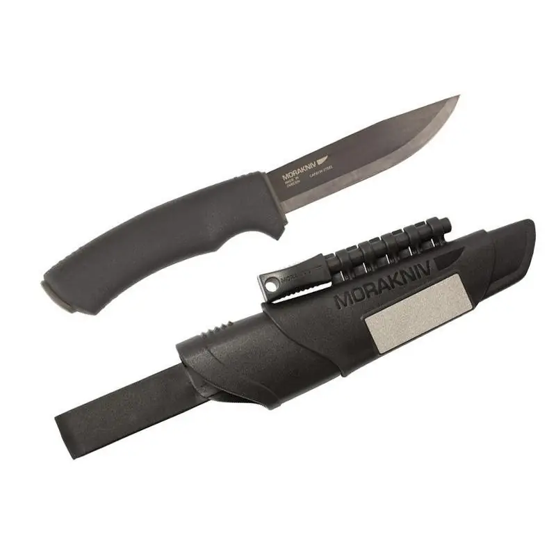 Nur Für Kurze Zeit Poignard Mora Bushcraft Survival Noir Carbone