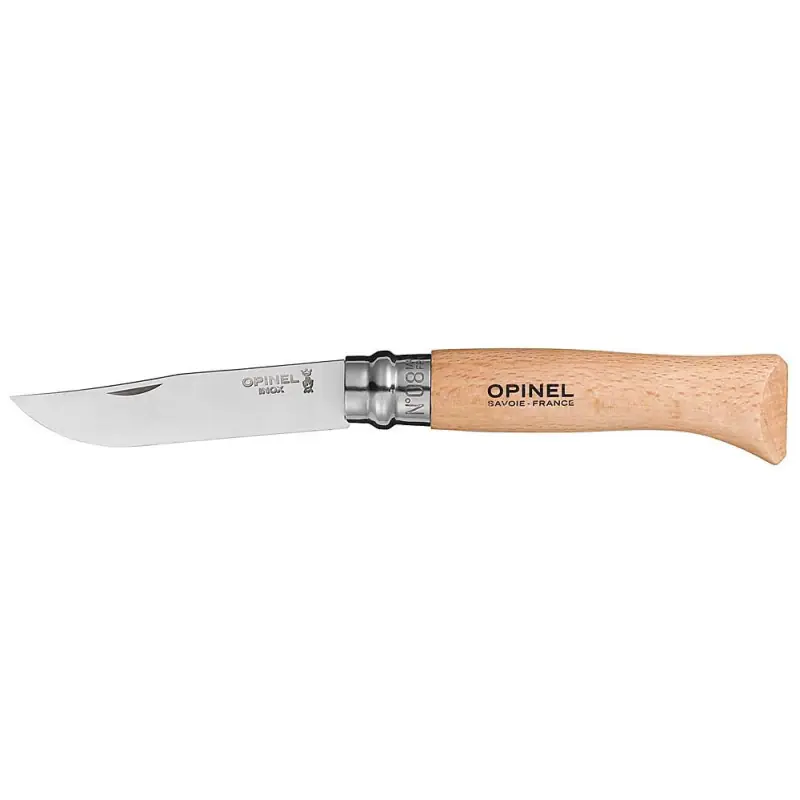 Neu Opinel N°8 Virobloc aus Edelstahl