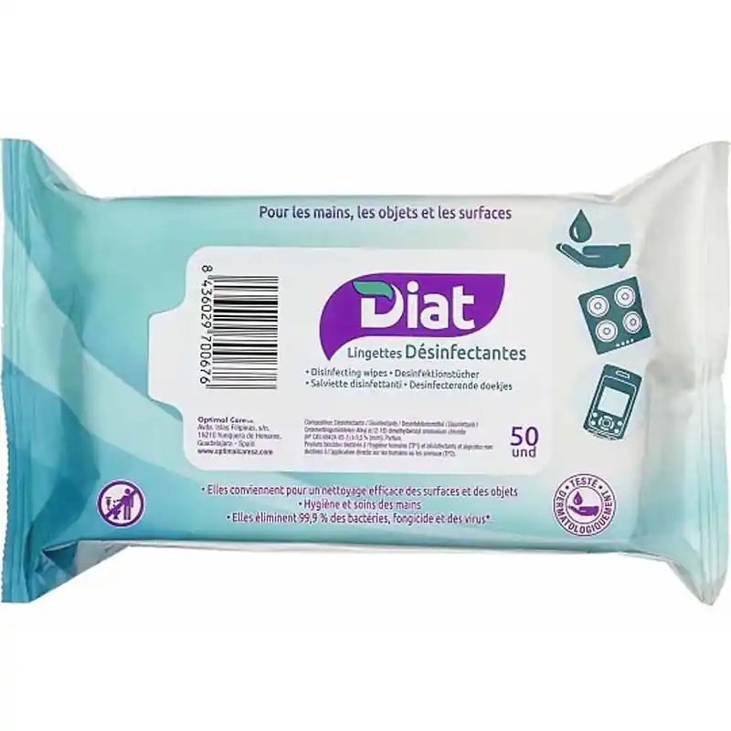 50 lingettes désinfectantes DIAT Highlight
