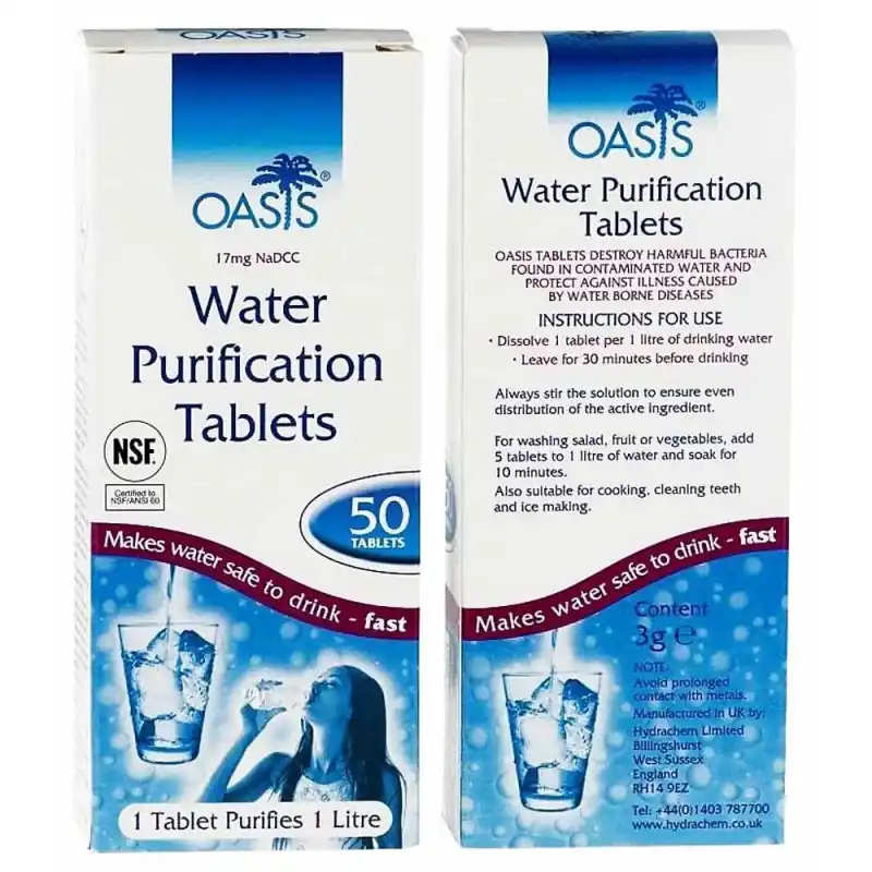 Must-Have Water Purification Tablets (100 comprimés)