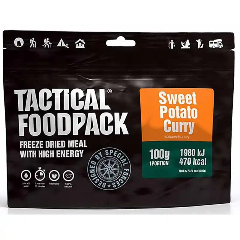 Zertifiziert Lyophilisé de curry patates douces