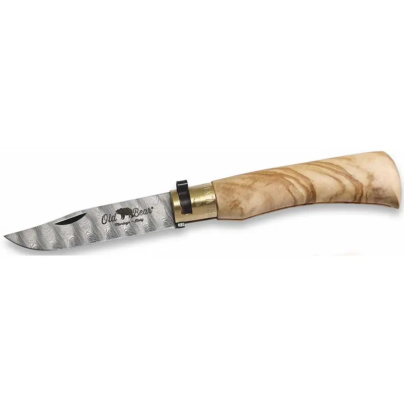 Wochenendangebot Old Bear Olive Damastmesser