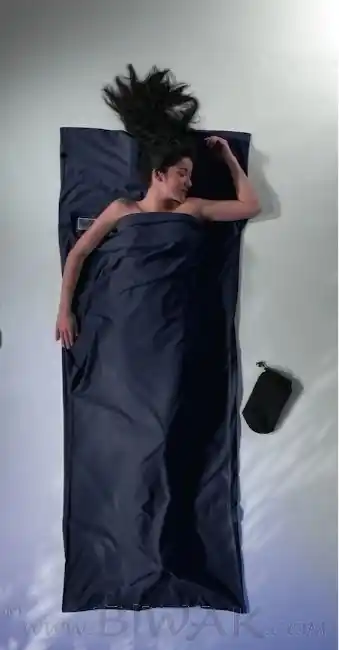 Zertifiziert Cocoon TravelSheet Baumwollflanell Hüttenschlafsack (Wärmeleistung +6,7°C / Max. Körpergröße 190cm / Gewicht 0,53kg)