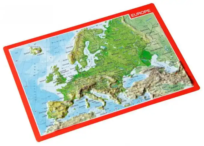Jetzt Bestellen Georelief Reliefpostkarte Europa
