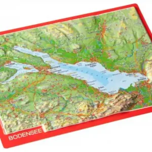 Georelief Reliefpostkarte Bodensee Schnäppchen