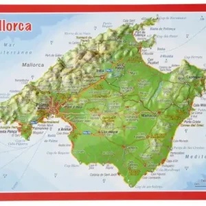Ausverkauf Georelief Reliefpostkarte Mallorca