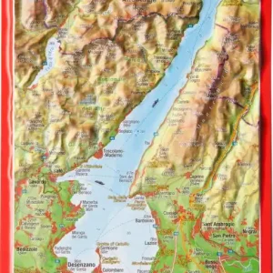Georelief Reliefpostkarte Gardasee Direkt Vom Hersteller