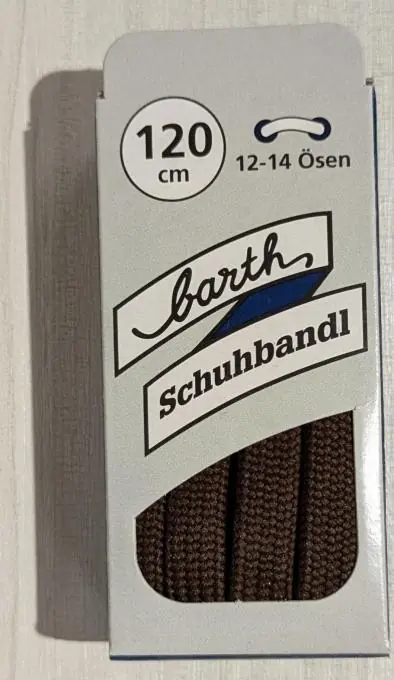 Geprüft Barth Schuhbandl Bergsport flach 120cm (1 Paar)