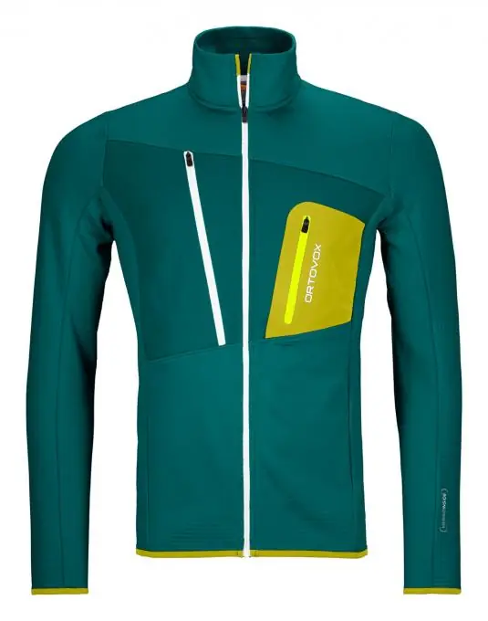 Ortovox Herren Fleece Grid Jacke Highlight
