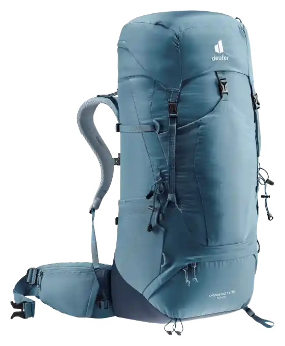 Ausverkauf Deuter Aircontact Lite 50 + 10 Trekkingrucksack (Volumen 50+10 Liter/ Gewicht 1,64 kg/ Rückenlänge 42-62 cm)
