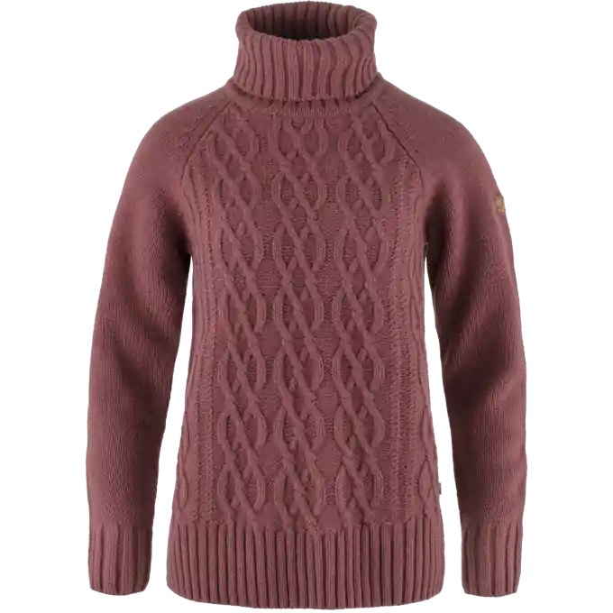 Fjällräven Fjäll Räven Damen Övik Cable Knit Roller Neck Direktkauf