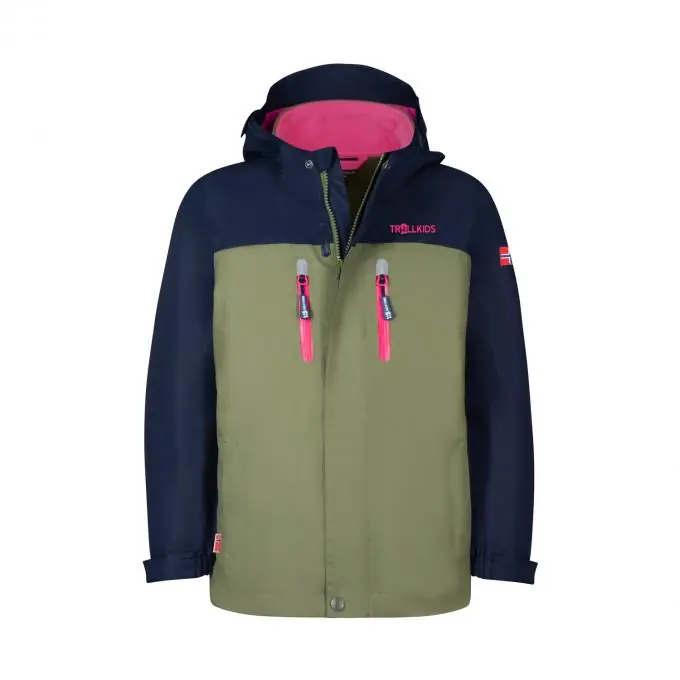 Trollkids Kinder Bryggen 3in1 Jacke Highlight