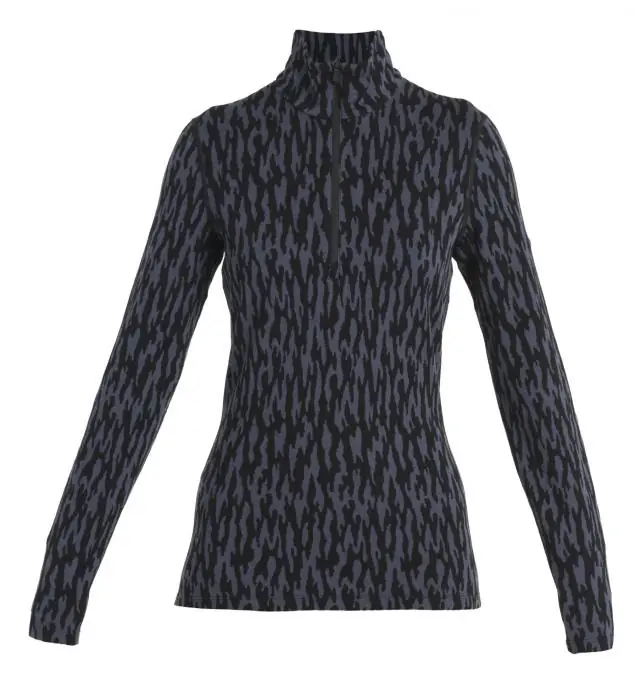 Versand Am Gleichen Tag Icebreaker Damen Merino 260 Vertex Half-Zip-Thermo-Langarmshirt Glacial Flow