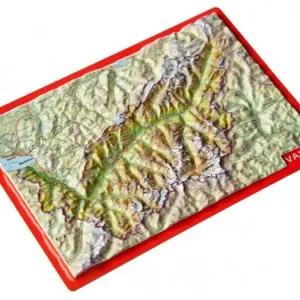 Garantierte Lieferung Georelief Reliefpostkarte Wallis