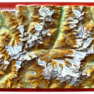 Georelief Reliefpostkarte Matterhornregion Versand Am Gleichen Tag