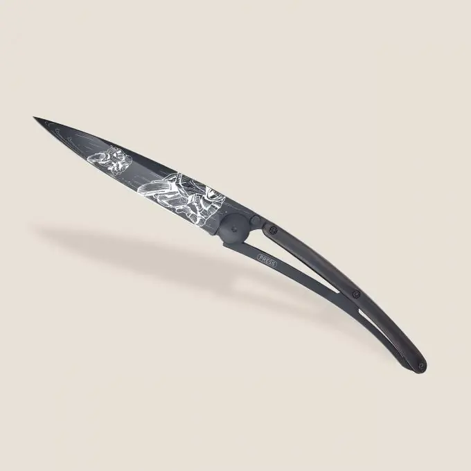 Deejo 37g Ebenholz Moto Racing Taschenmesser Sonderangebot