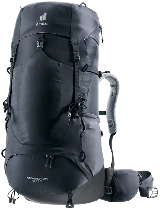 Preisknaller Deuter Aircontact Lite 45 + 10 SL Trekkingrucksack (Volumen 45+10 Liter/ Gewicht 1,54 kg/ Rückenlänge 35-56 cm)