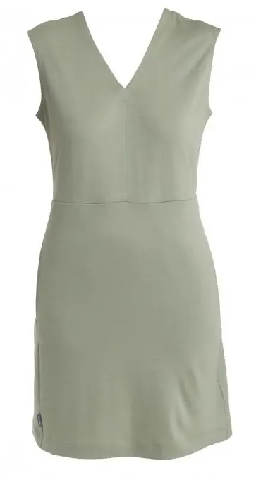 Icebreaker Damen Merino 200 Granary V-Ausschnitt Kleid Ausverkauf