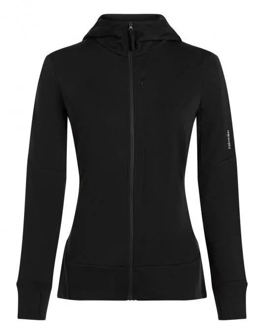Sale Icebreaker Damen Quantum IV LS Zip Wollhoody