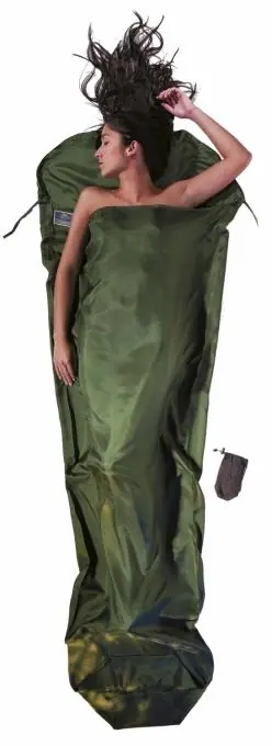 Cocoon MummyLiner Seide Hüttenschlafsack (Wärmeleistung +5,3°C / Max. Körpergröße 210cm / Gewicht 0,135kg Neue Kollektion