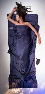 Must-Have Cocoon TravelSheet Ripstop Seide Hüttenschlafsack (Wärmeleistung +5,3°C / Max. Körpergröße 180cm / Gewicht 0,16kg)