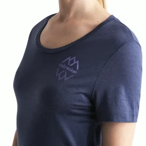 Women Merino 150 Tech Lite III SS Scoop Tee Icebreaker Logo Reflections Nur Für Kurze Zeit