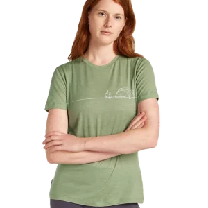 Women Merino 150 Tech Lite SS Tee Single Line Camp Neu Im Sortiment