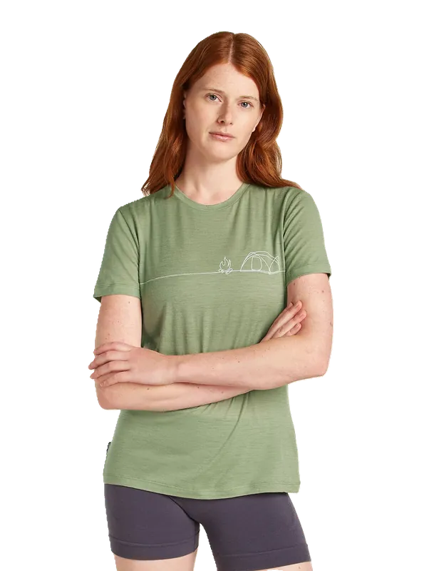 Women Merino 150 Tech Lite SS Tee Single Line Camp Neu Im Sortiment