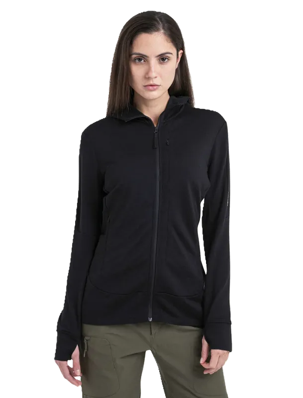 Women Merino 260 Quantum LS Zip Hoodie Nur Heute