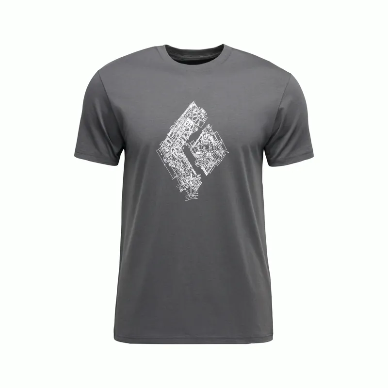 M ENGINEERED DIAMOND SS TEE Rabatt
