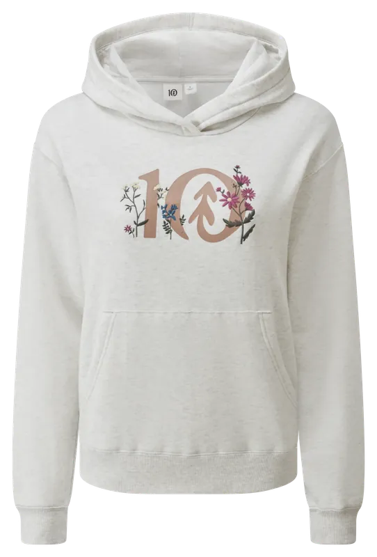 W FLORAL LOGO HOODIE Heißes Angebot