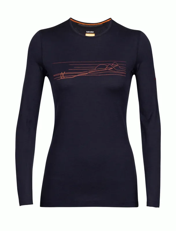 Jetzt Bestellen Women 200 Oasis LS Crewe Ski Stripes