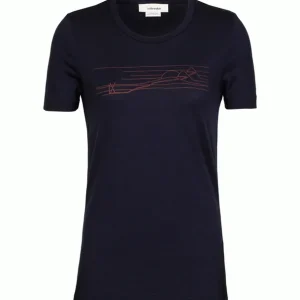 Women Tech Lite II SS Tee Ski Stripes Schnäppchen